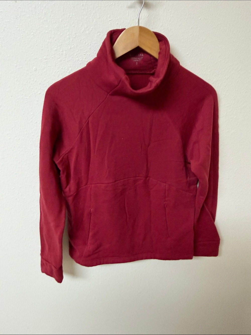 Women's Red Funnel Neck Sweater women’s size S/P